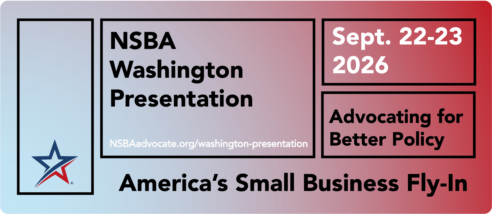 Join NSBA for our annual Washington Presentation - America's Small Business Fly-In