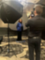 NSBA SBC 2025 Delegates were all smiles for headshots during the evening reception. 