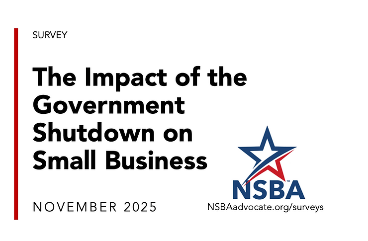 Shutdowns harm small business - insights from NSBA's latest survey prove it. 