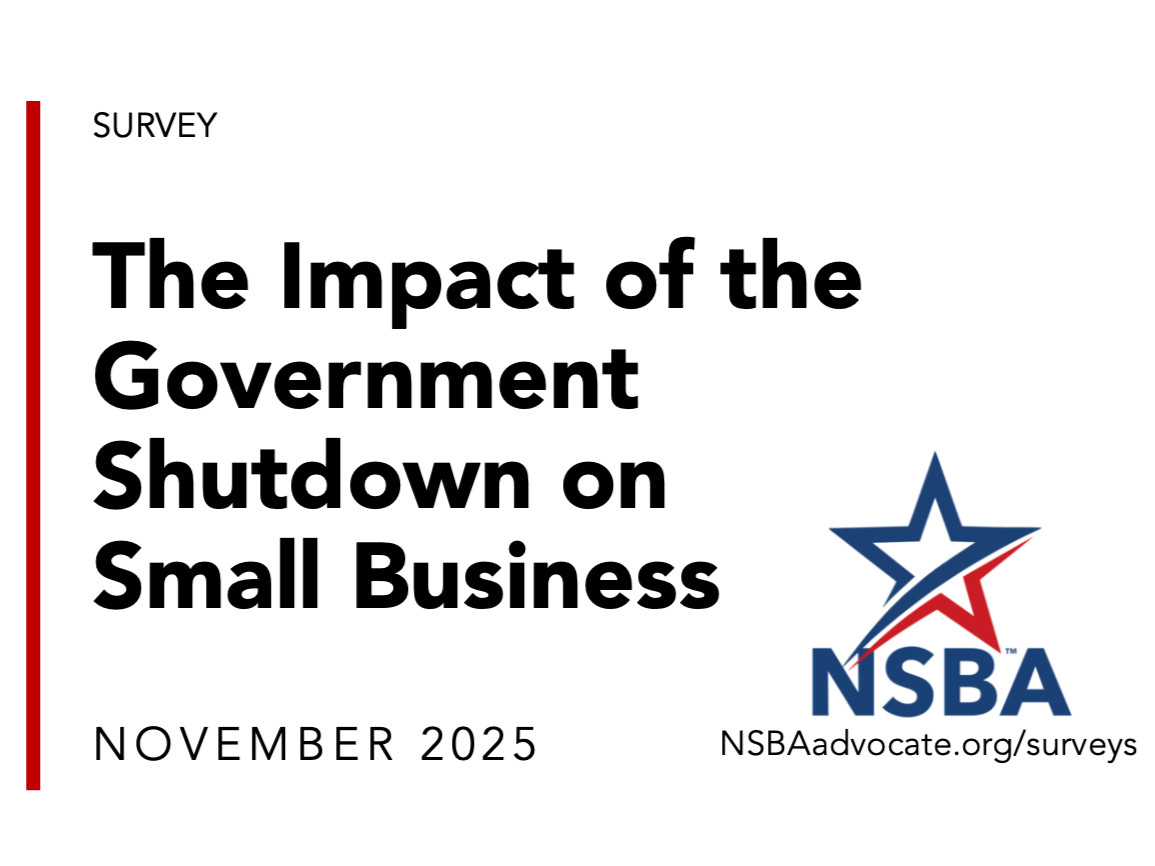 PRESS | NSBA Survey Shows Government Shutdown Disservice to Small Business