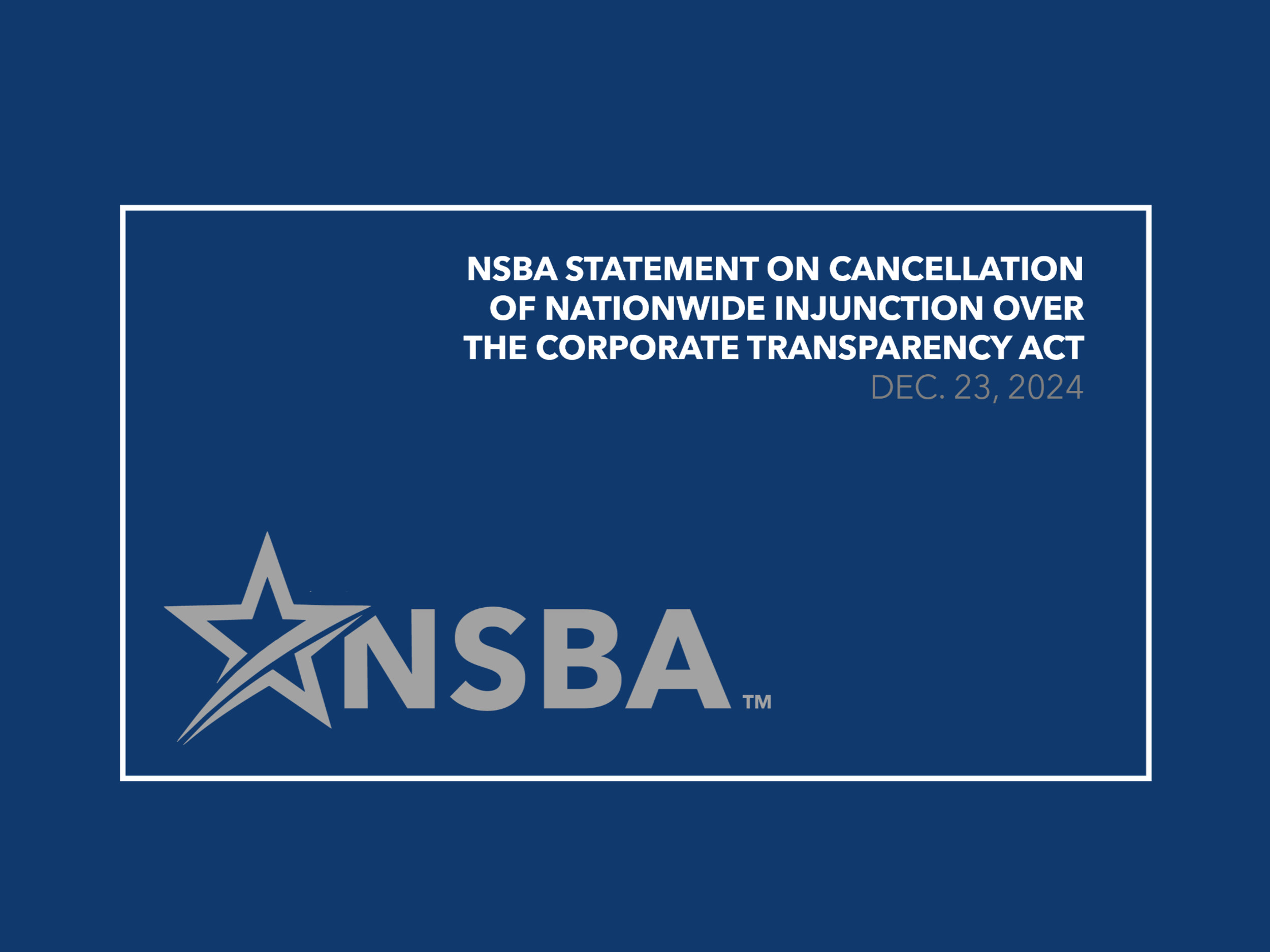 PRESS | Temporary CTA Injunction Reversed by Federal Appeals Court