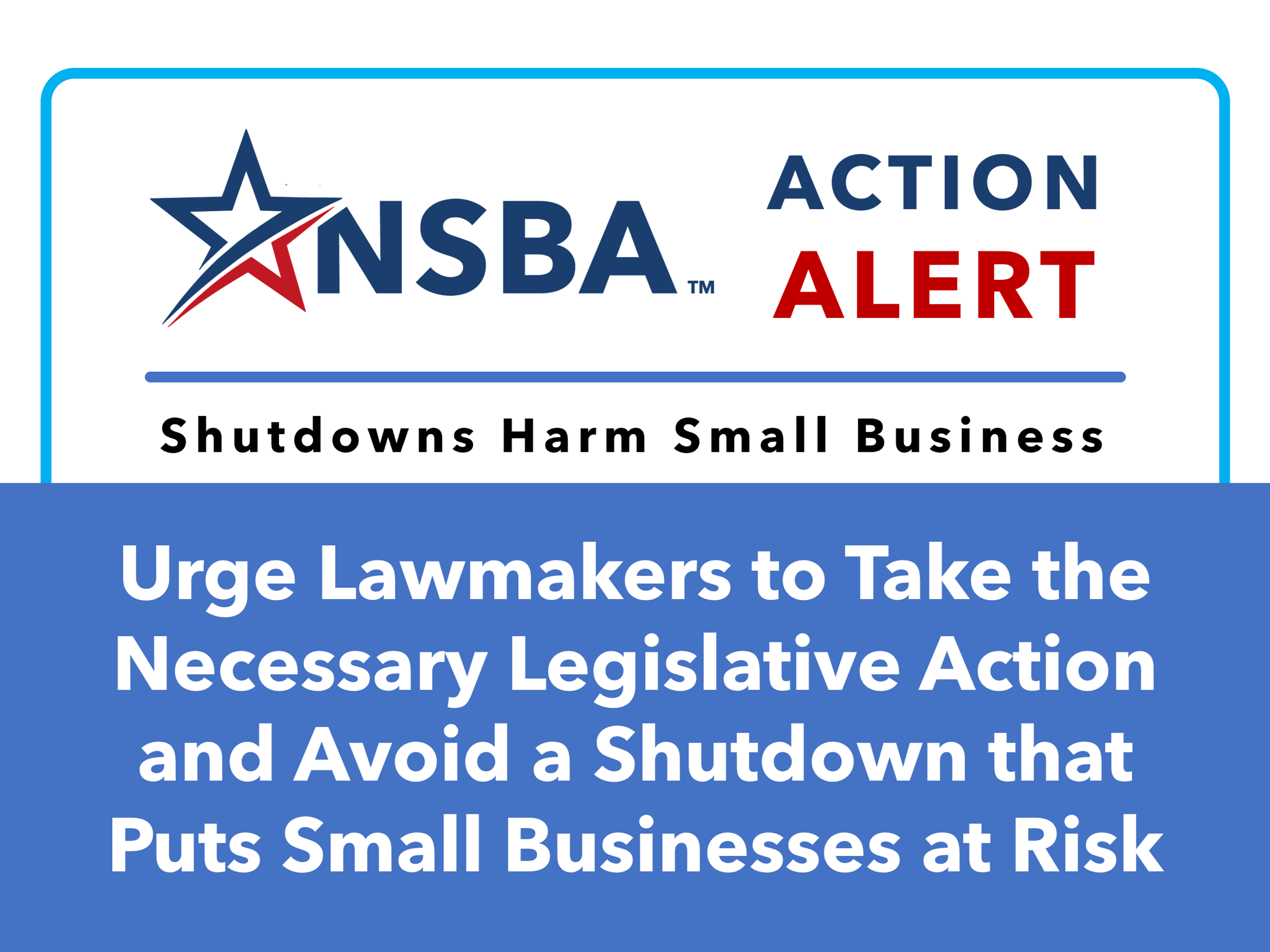 NEWS | NSBA Urges Congress to Choose Compromise, Small Business to Avoid Shutdown