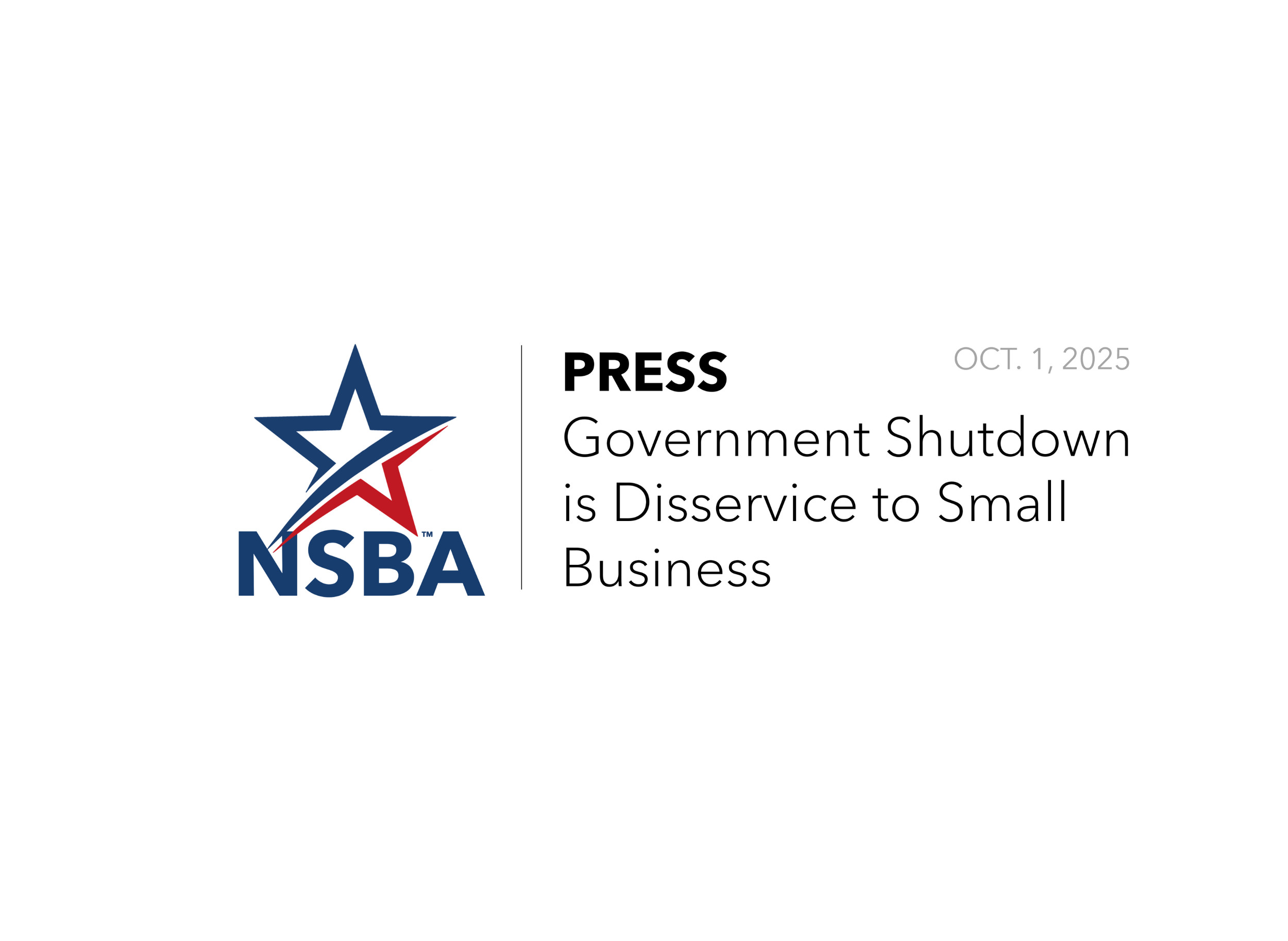 PRESS | Government Shutdown is Disservice to Small Business